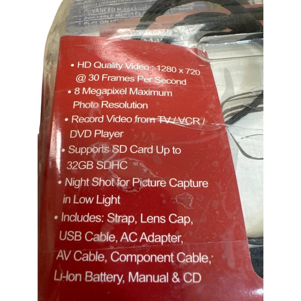 Aiptek A-HD 720P Digital Camcorder Advanced H.264 SKU 8240